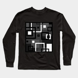 Black and white abstract background Long Sleeve T-Shirt